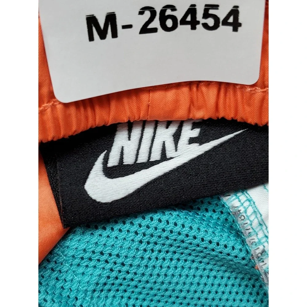 Nike Women Shorts S‎ Teal Colorblock Swimwear AR2362-309 Swim Trunks Logo